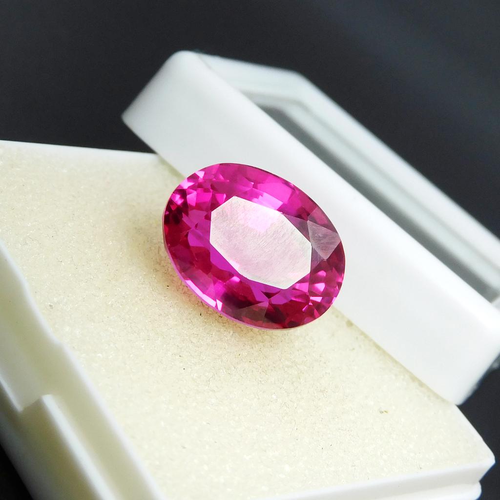 Natural Pink Sapphire Loose Gemstone Oval Cut 12.75 Ct September Birthstone for Gem Collections