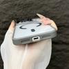 KEYSION Magnetic Transparent Phone Case for MagSafe for iPhone 17 Pro Max 17Air Metal Lens Stand Shockproof Lens Protector Cover
