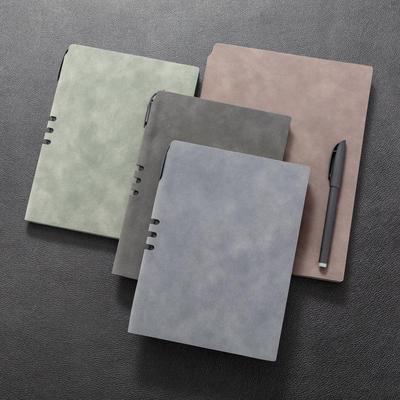 A5 Lambskin Retro Business Notebook Set - Thickened Meeting Stationery