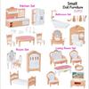 Miniature Dollhouse Furniture Accessories - Bedroom, Living Room, Kitchen, Bathroom Pretend Play Toy Set
