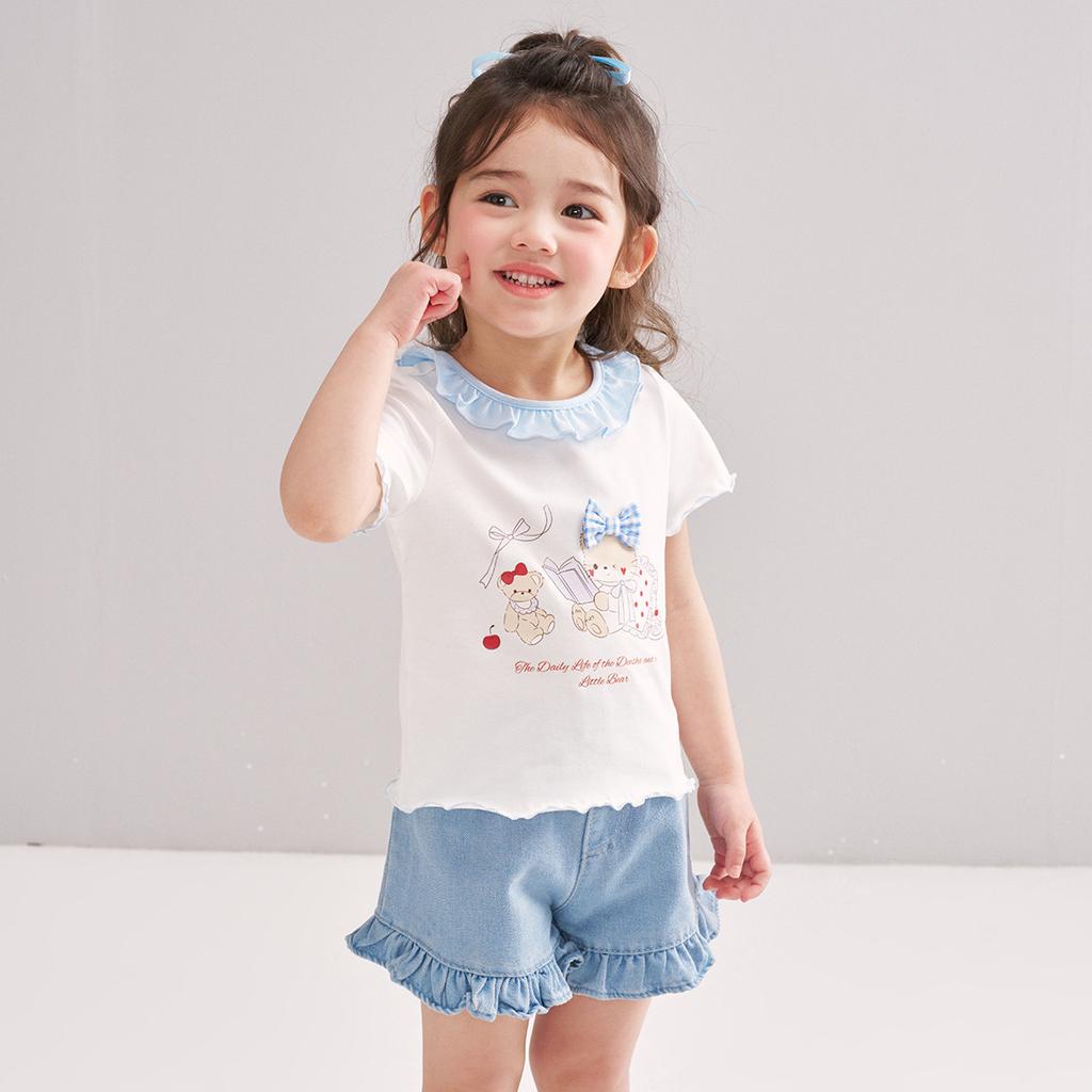 Girls' T-shirt Short Sleeve Summer Dress