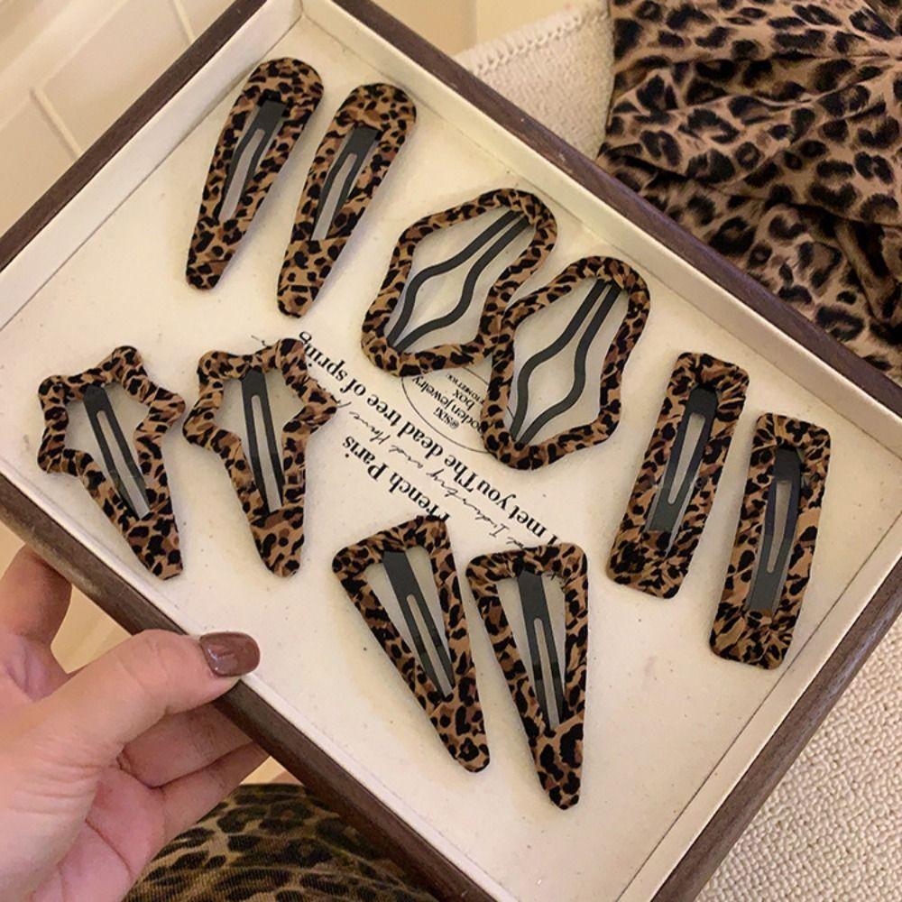 Leopard Print Hair Clip Cloud Barrette New Hairpin  Headwear