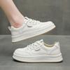 Stepping on shit little white shoes women's 2025 new popular versatile flat-bottomed imitation leather casual sports soft-soled student board shoes