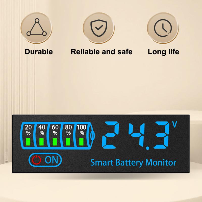 Dc7-55V Battery Level Indicator 12V 24V 18650 Lipo Lithium Battery Capacity Board Voltage Battery Charging Tester