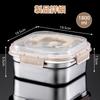 kasanidika Lunch Box Crisper Airtight Container, 1800ml, Refrigerator Organizer, Food Storage, Leak-Proof, Long-Lasting Freshness, Hygienic,