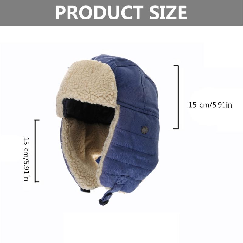 Thick Ushanka Costume Hats Cool Goggles Earflaps Soft Cosplay Bucket Hat Costume Hats Soft Ushanka Hat