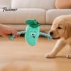 Aggressive Chewer Toy Stuffed Vegetable Dog Toy, Interactive Squeaky Chew Plush Carrot Eggplant Green Pepper with Rope Arm for Tug-of-war, Small