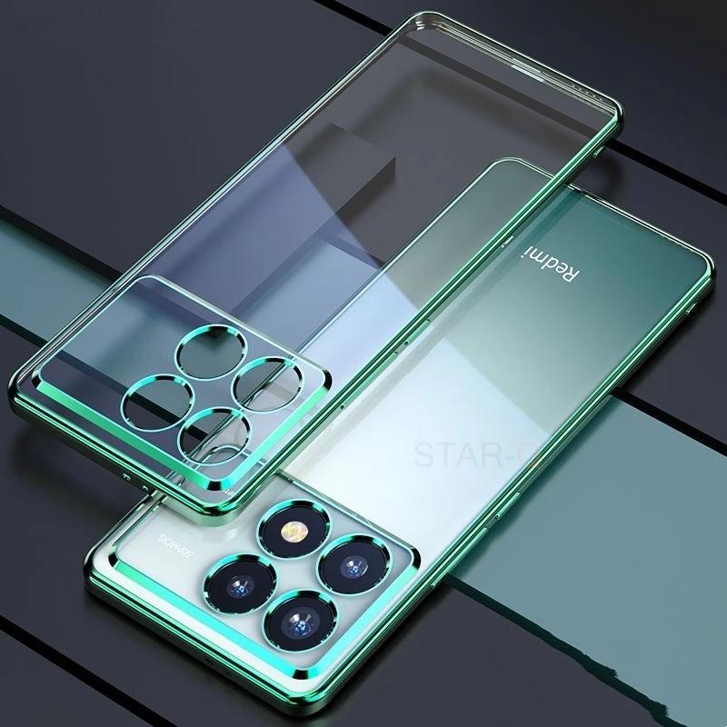 X6pro M6pro Plating Clear Case For Xiaomi Mi Poco M6 X6 Pro 5g 4g F6 Silicone Transparent Bumper Back Cover Poko M X 6