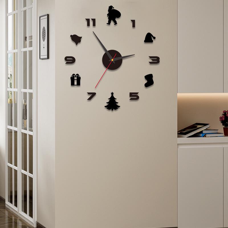 

Modern Silent Digital Wall Clock - Christmas Décor for Living Room or Bedroom