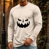Men's Halloween Long Sleeve Neck Casual Top for Party