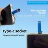 USB-C Mobile Phone  Lighter, Type-c Mobile Phone Lighter, Keychain Portable Lighter.