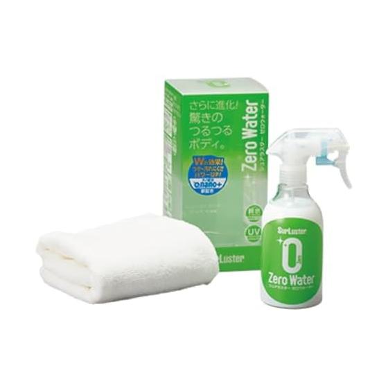SurLuster Zero Water 280ml Hydrophilic Glass Coating Lasts for Approximately 2 Months Glossy UV Absorber UV Protection Cars Motorcycles Bicycles Easy