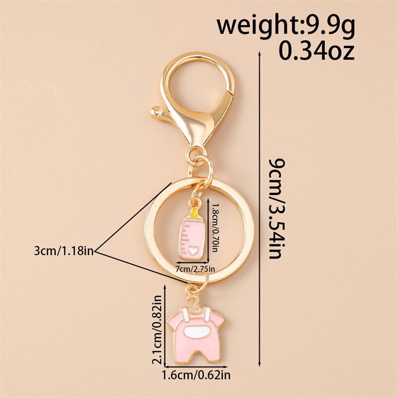 Cute Cartoon Baby Bottle Keychain Keyring Key Holder Accessory Gift