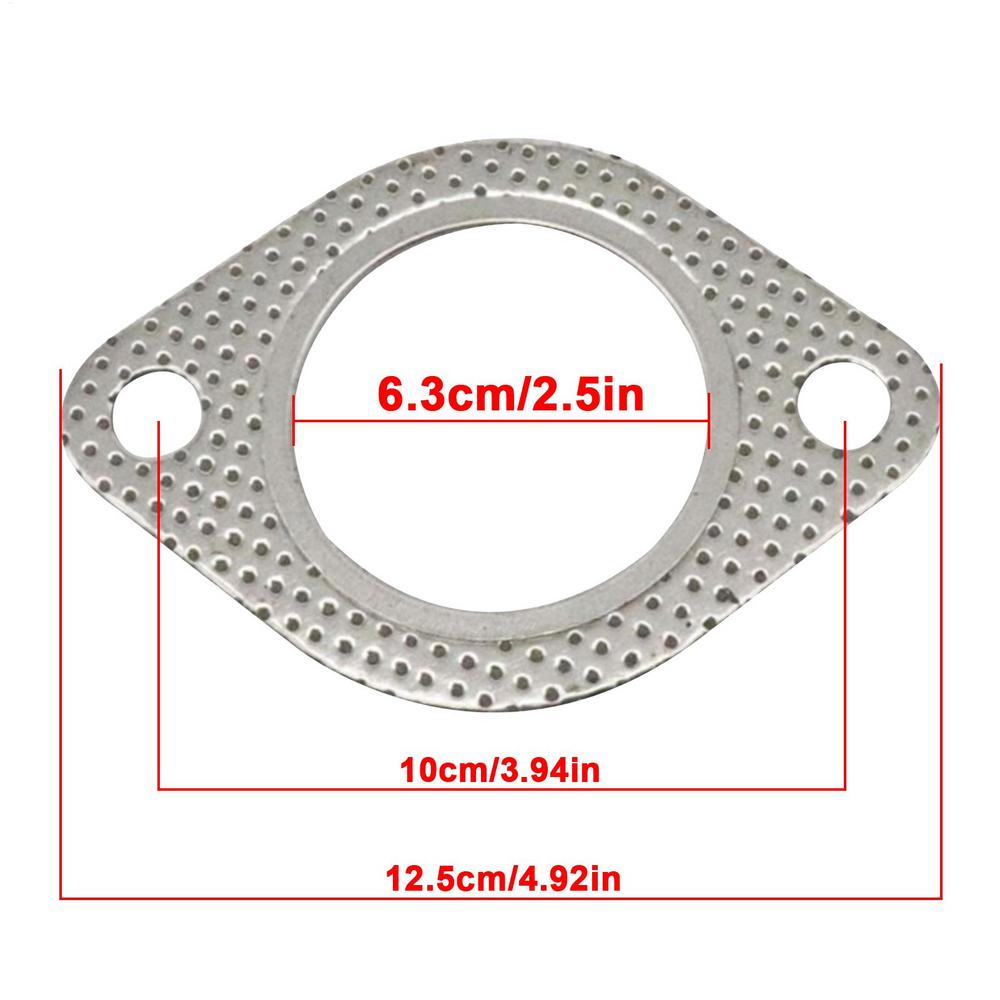 1PC High Temperature Car Exhaust Flange Auto Exhaust Gasket Replacement Sealing Pad Reinforced Car Accessories Muffler Gasket