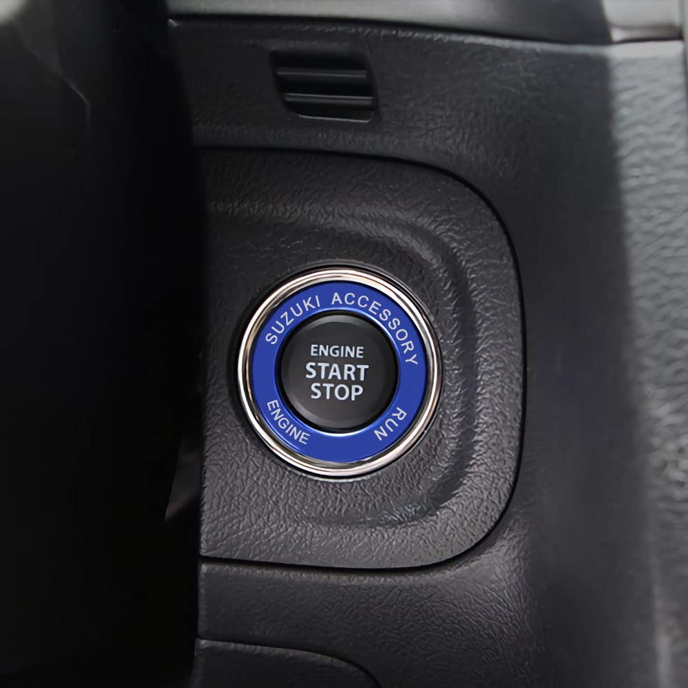 

Применимо Suzuki Escudo Crosby Swift sx4 Jimny Alto Works Hustler Wagon r Кольцо запуска двигателя из алюминиевого сплава (синий) синий