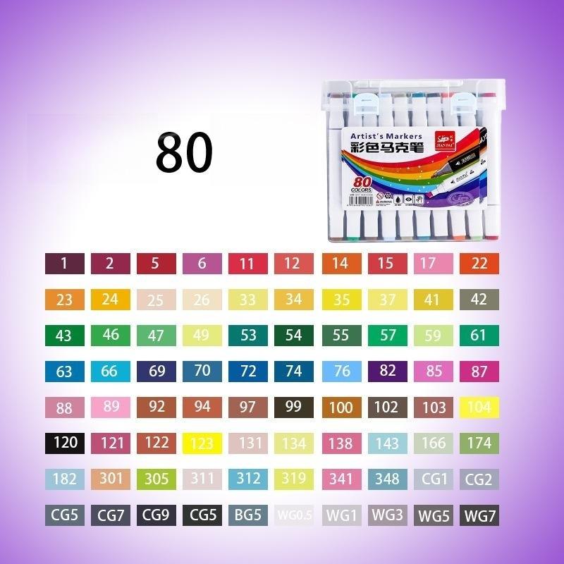 

Набор двусторонних маркеров, коробка для цветных маркеров, корпус маркера для спиртовой масляной живописи оптом 80
