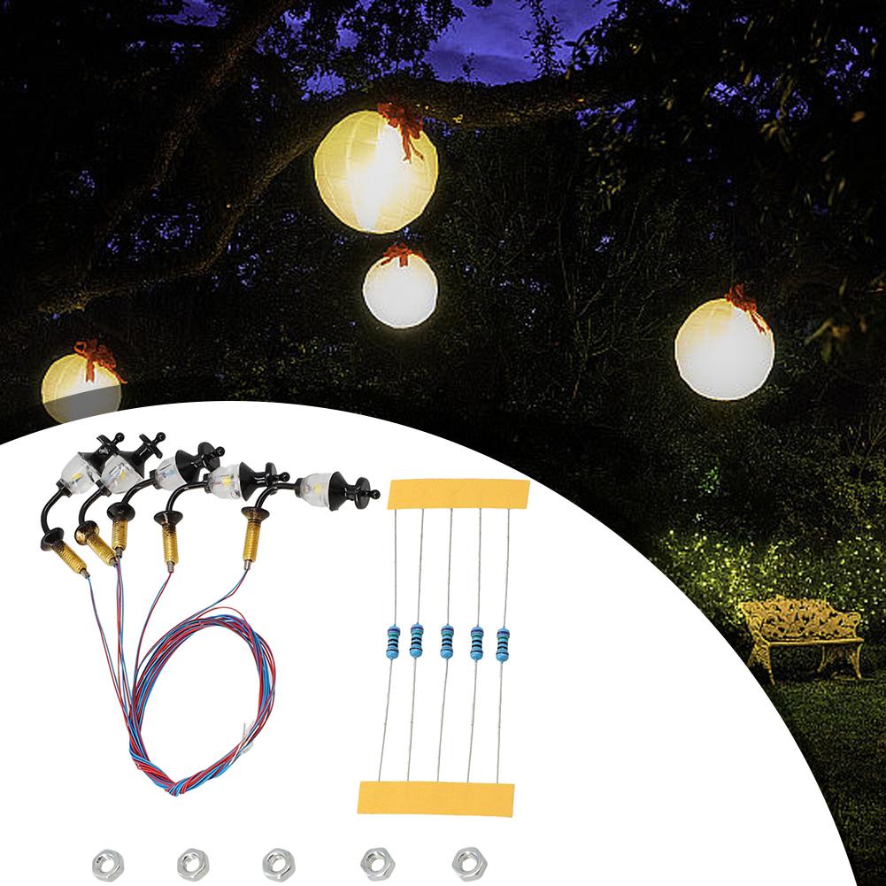 Complete Painted Lights Decoration Lighting Lamp Model Wall Lamp Posts LED Building O Scale Light Wall Lamp Outdoor