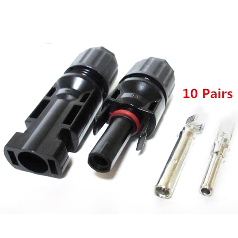 Mc4 30A Male Female M/F Wire Cable Connector Set Solar Panel Ip67 Adapter