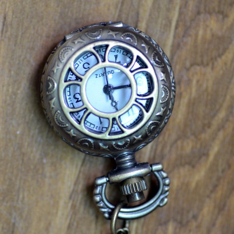 Retro Pocket Watch Men's and Women's Necklace Watch