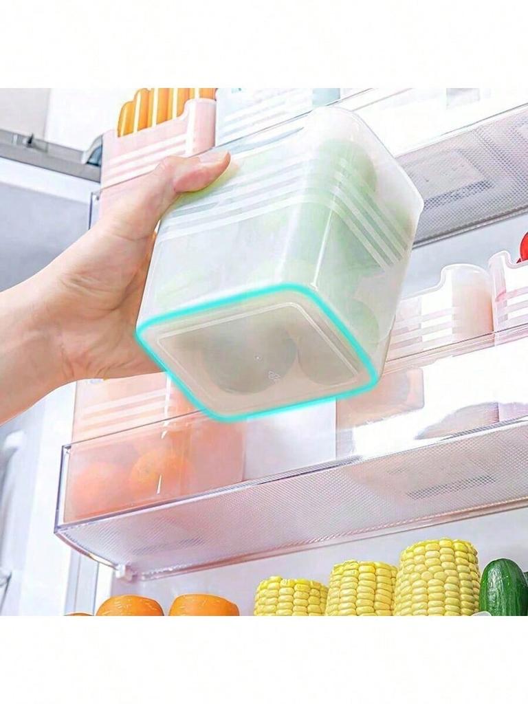8pcs Refrigerator Food Storage Organizer Bins, Kitchen Freezer Side Door Compartment Containers, Kitchen Storage, Food Storage