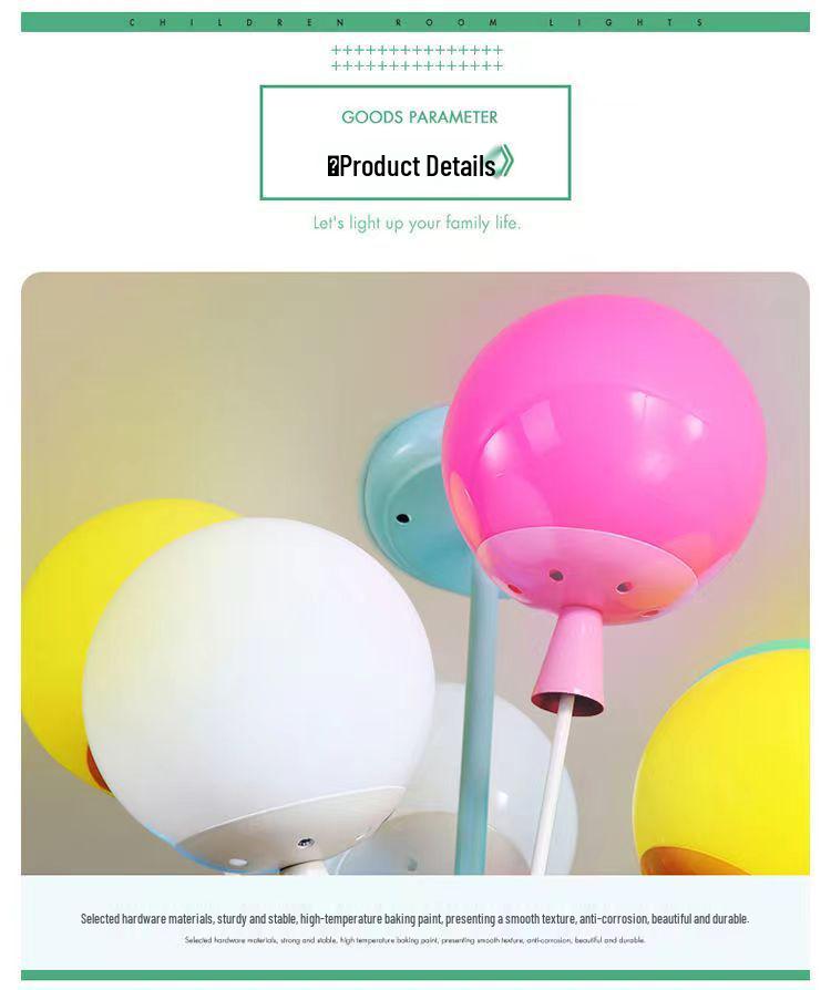 Dreamy Cartoon Flying House Pendant Lamp for Kids - Creative Decoration for Children's Room or Girl's Bedroom Ceiling