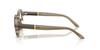 EMPORIO ARMANI SHINY BROWN ON STRIPED BEIGE 63381W47 0EA4264U sunglasses, CLEAR, 47mm,
