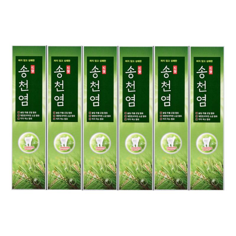 

[Median] Songcheon Salt Toothpaste (120g x 6ea) - Traditional Pine Salt Gum Care Set