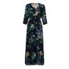 Women Summer Button Up Split Floral Cotton Tassels Flowy Party Maxi Long Dress