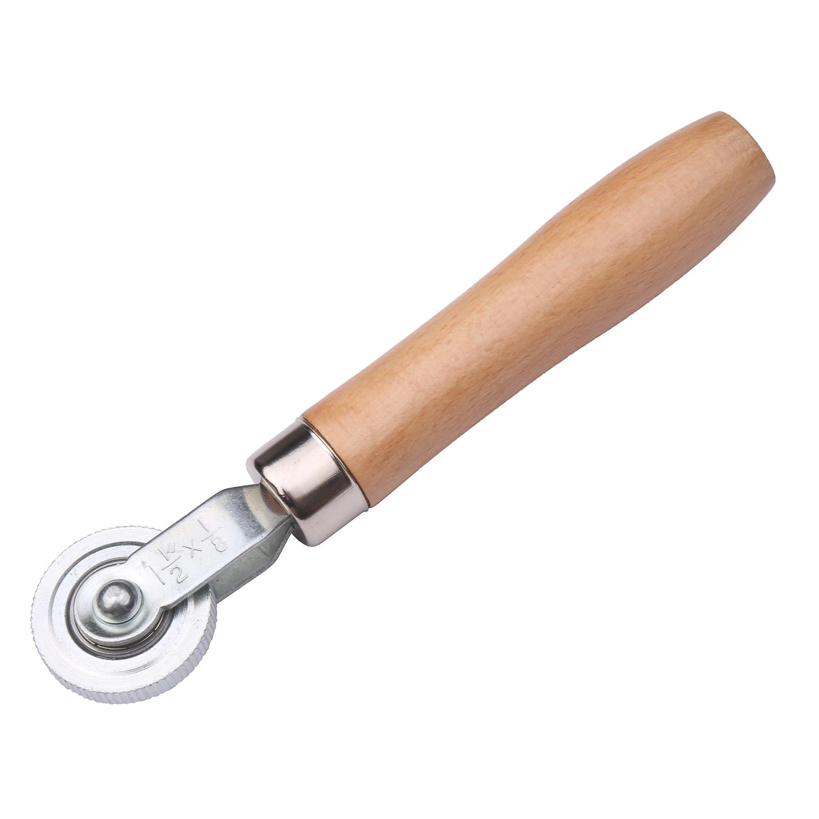 6mm/20mm/40mm Tire Stitching Tube Repair Tool Tire Repair Roller with Wooden Handle for Fixing Flat Shoes Hand Tool Kit 6mm