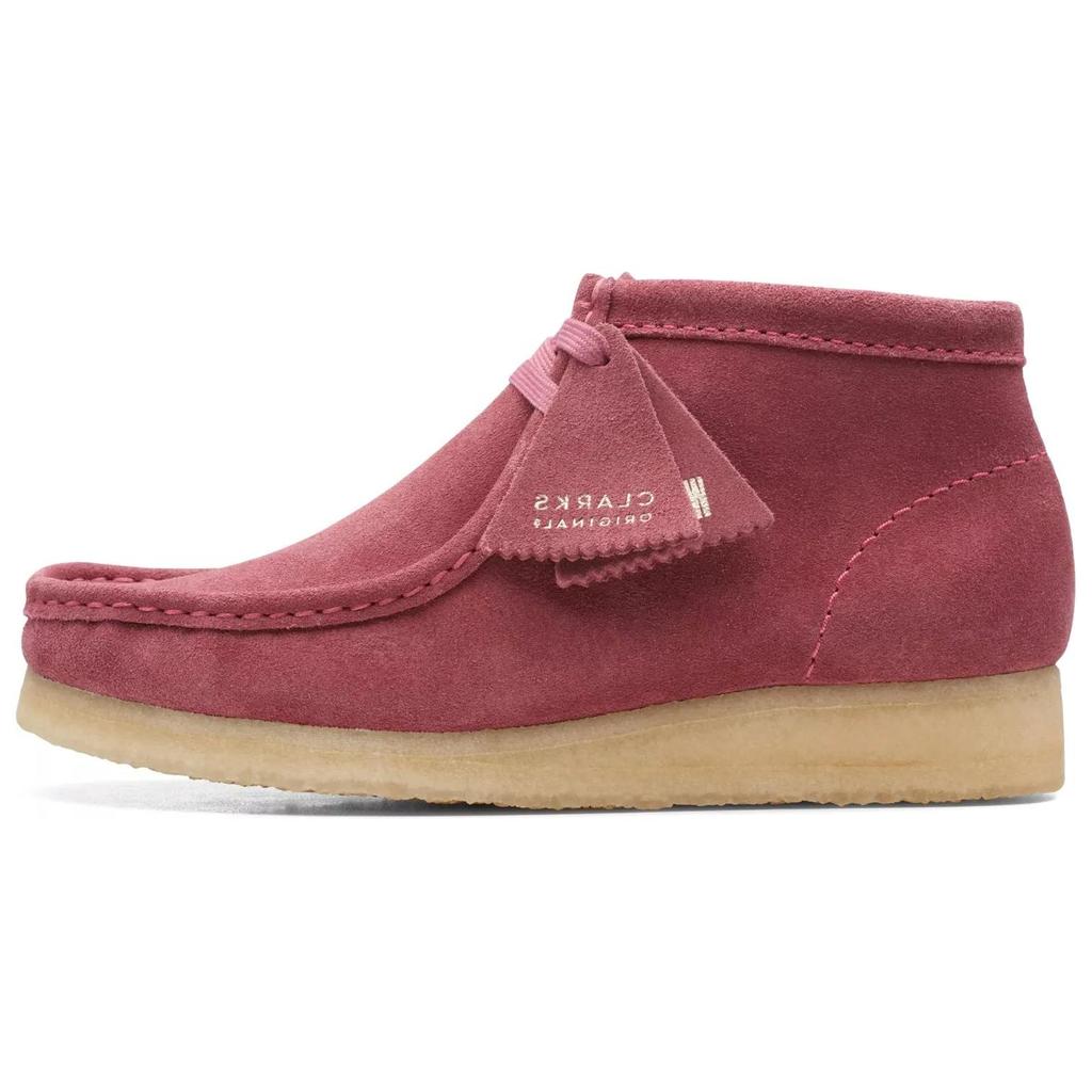 Clarks Wallabee Comfortable Round Toe Short Boots Women Boots Pink 26168667