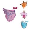 Chiffon Butterfly Wings Cape With Mask Perfect For Dress Up Parties And Cosplay