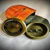Brass Compass W.ottway.co.Ltd with Antique Leather Case, Trekking, Hiking, Traveling Camping Compass, Graduation Gifts