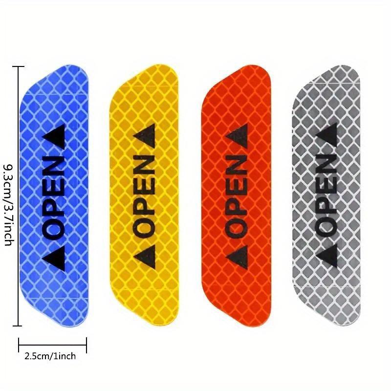 Car Door Reflective Warning Stickers Enhance Visibility Safety with Easy-to-Apply Night Vision Car Anti-collision Protection Strips