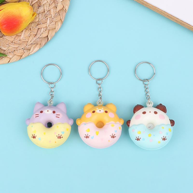 Donut Vent Pendant Slow Rebound Decompression Vent Toy Pendant Keychain Toys