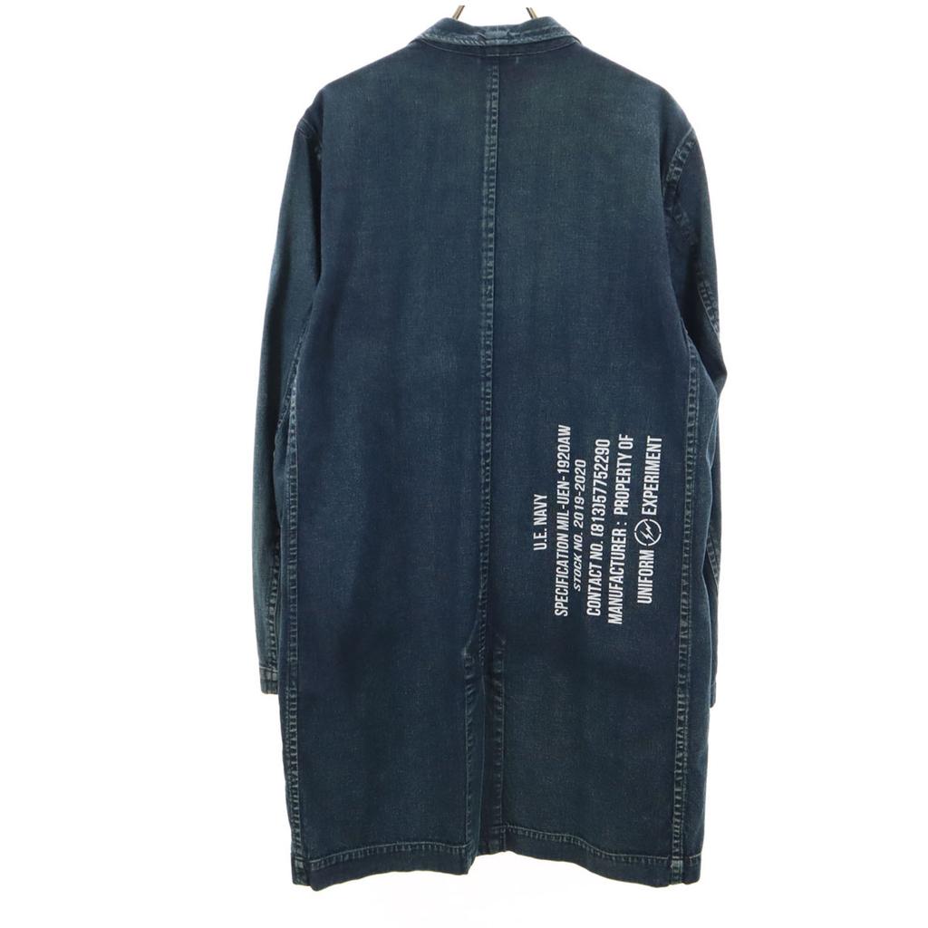 Unused Uniform Experiment Made In Japan Washed Shop Denim Coat 1 8oz Soft Men's Used