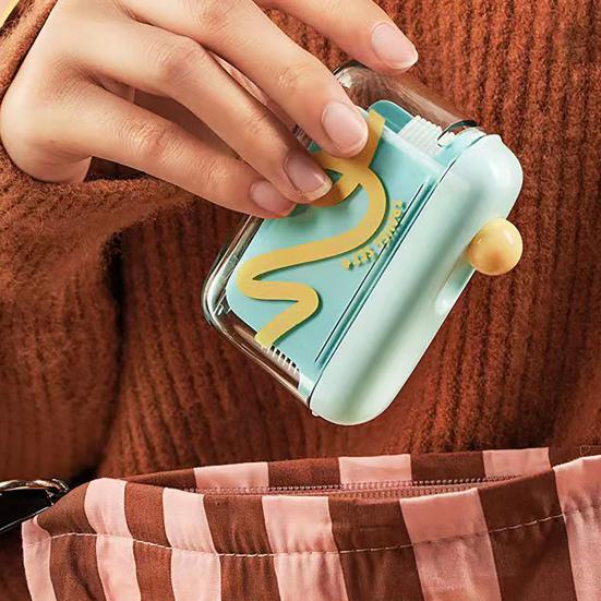 Dispenser automatico pop-up per filo interdentale, scatola compatta e portatile per filo interdentale con portaclip ricaricabile per uso domestico, in auto, in campeggio