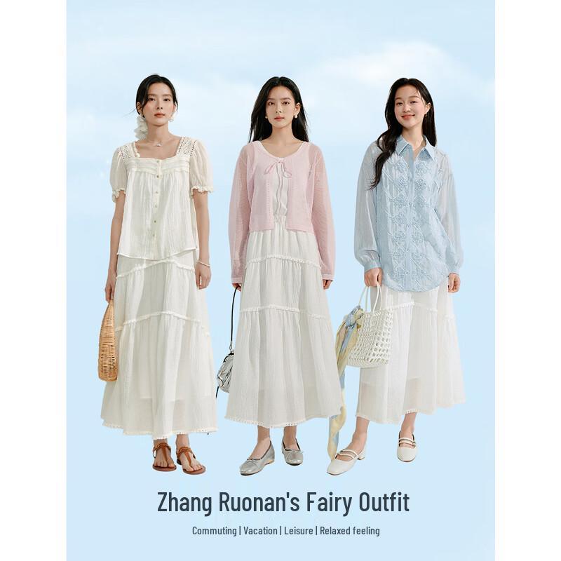 INMAN Ramie Square Neck Puff Sleeve Shirt