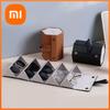 Xiaomi Custodia per occhiali portatile in pelle PU, 5 paia di occhiali da sole, scatola portaoggetti con interruttore magnetico, borsa in PU