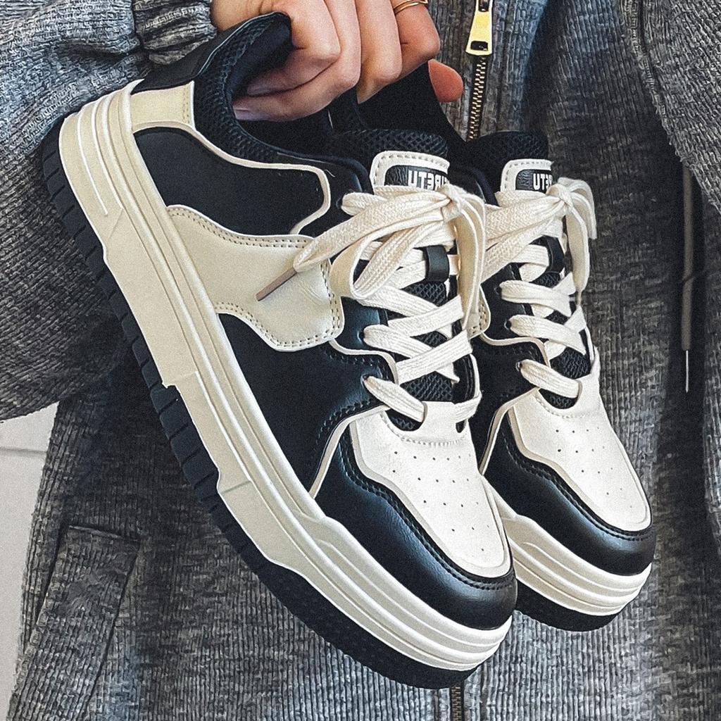 Zapatos de Red para Primavera para Hombre Tendencia Combinan con Todo Zapatos de Tabla para Estudiantes Pequeños Zapatillas con Plataforma para Hombre