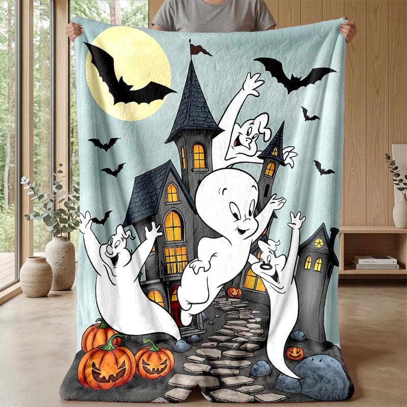 Soft Flannel Blanket Lightweight Cozy Bedroom Living Room CoverCasper the Friendly Ghost