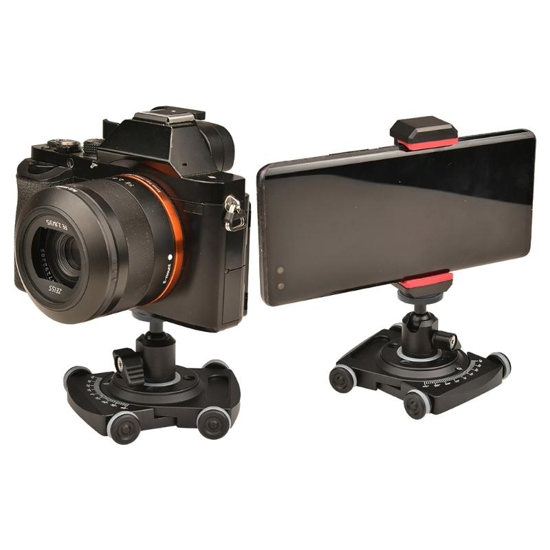 Stolní vozík s kolečky, Váleček pro stolní počítač, Video kolejnice, Posuvník pro DSLR rig, Filmová kamera, Vybaveno 1/4" šrouby pro kameru