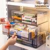 Transparent Large-Capacity Medicine Storage Box: Moisture-Proof, Dust-Proof, Drawer Type for Home Use
