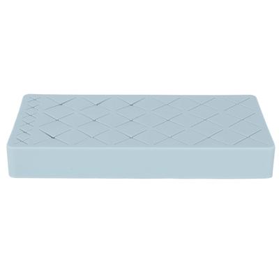 24 Fächer Silikon Lippenstift Organizer Make-up Kosmetik Halter Aufbewahrungsbox Displayständer Blau