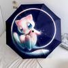 Mew Pattern, Automatic Folding Umbrella, Portable and Foldable Design, 8 Ribs, a Christmas or Birthday Gift.
