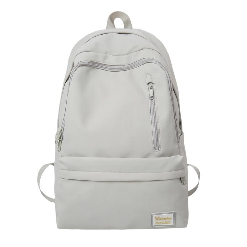 Einfarbiger Studenten-Schulranzen Unisex Rucksack mit großer Kapazität Reise-Rucksack