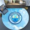 Man City Round Area Rug,Carpet Rug for Living Room Bedroom Sofa Playroom Decor,Non-slip Floor Mat