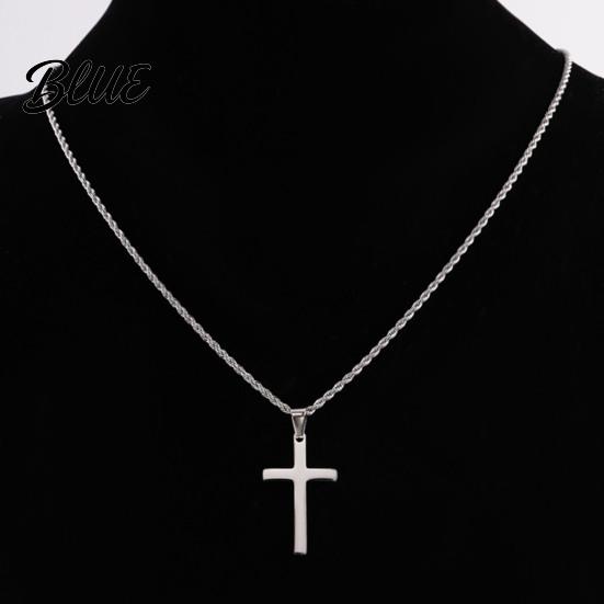 Dainty Pendant Necklace for Men Women Titanium Steel Cuban Chain