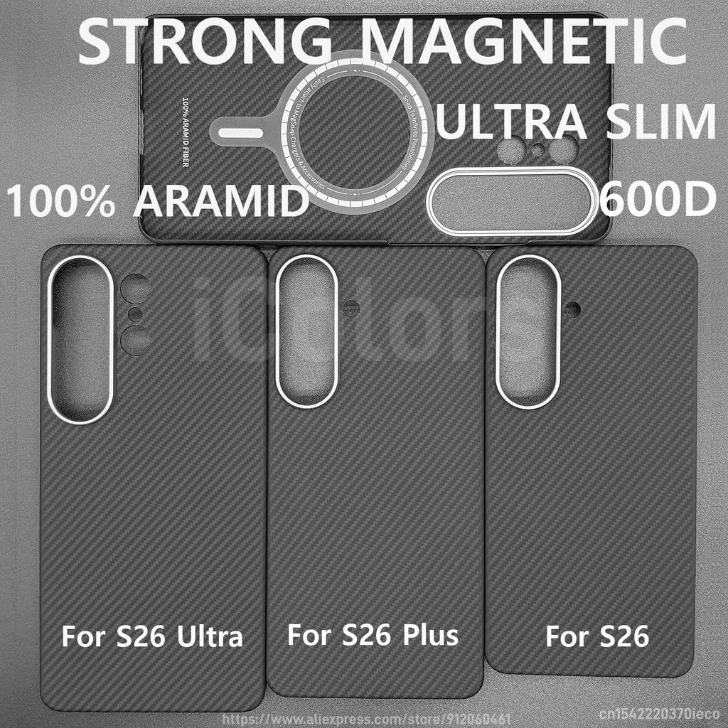 For Samsung Galaxy S25 S26 Ultra/S26 S25 Plus/S26 S25 Edge Genuine Carbon Fiber Aramid Case Ultra Thin Protective Cover