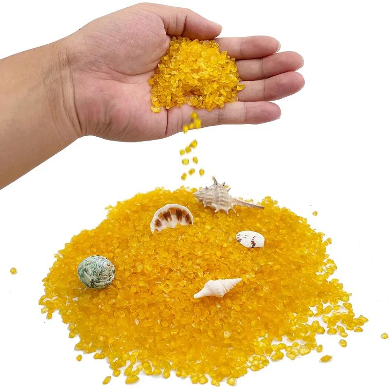 Aquarium Fish Tank Gravel 1 Pound High Luster Crushed Glass for Aquarium Decorations Vase Filler.