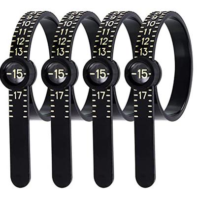 Ring Sizer Measure With Magnifier Finger Gauge Genuine Tester Finger Coil Ring Sizing Tool Uk/Us/Eu Size Measure Ring Sizer